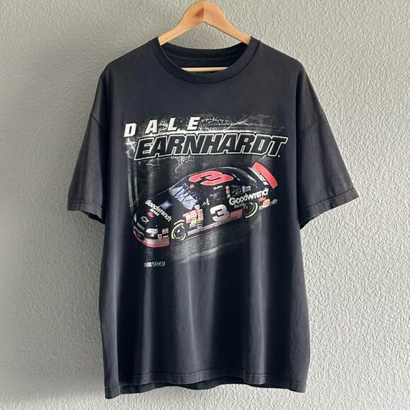 Dale Earnhardt #3 Graphic T-Shirt NASCAR Monte Carlo Faded Black Short Sleeve XL - Picture 1 of 6